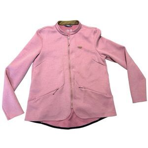 Maloja Womens Pink Jacket Size M Light Summer Fall Spring Outdoors Camping Sport